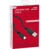 Speedlink Mini-USB Cable, USB-A to Mini-USB Type B, Data transfer speeds of up to 480Mbit/s, 0.25m HQ