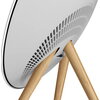 Beosound A9 5th Gen Speaker Natural Alu (Back Grey Mist/Cover Kvadrat Light Grey/Legs Oak)