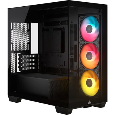 Corsair 2800X RS-R ARGB Panoramic Glass Micro-ATX Case, Black