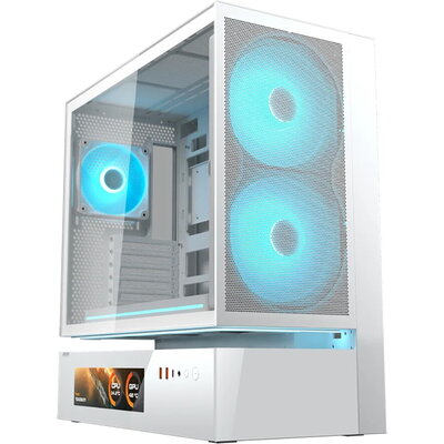 COUGAR CFV235 Mesh Vision PC Case, Mid Tower, White
