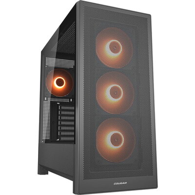 COUGAR MX230 RGB PC Case, Mid Tower, Black