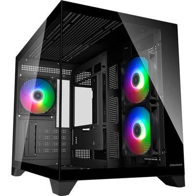 COUGAR FV150 Mini RGB PC Case, Mid tower, Black
