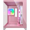 COUGAR FV150 Mini RGB PC Case, Mid tower, Pink