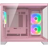 COUGAR FV150 Mini RGB PC Case, Mid tower, Pink