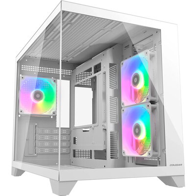 COUGAR FV150 Mini RGB PC Case, Mid tower, White