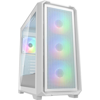 COUGAR MX600 Mini V2 RGB PC Case, Mini Tower, White
