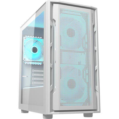 COUGAR UNIFACE MINI RGB, PC Case, Mini Tower, White