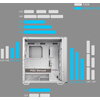 COUGAR MX600 PC Case, Mid Tower, White