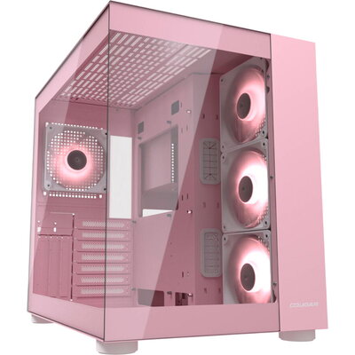 COUGAR FV150 RGB PC Case, Mid tower, Pink