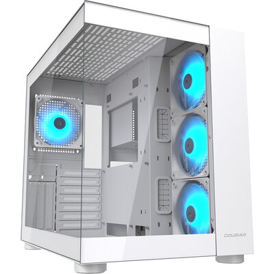 COUGAR FV150 RGB PC Case, Mid tower, White