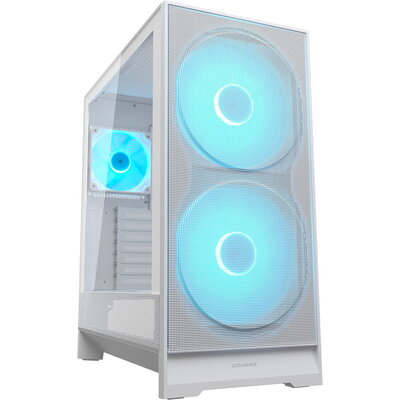 COUGAR AIRFACE 180 PC Case, Mid Tower, White
