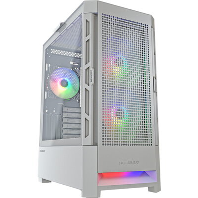 COUGAR AIRFACE RGB PC Case, Mid Tower, White
