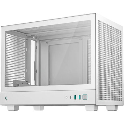 DeepCool CH260 WH, Mini Tower, Mini-ITX, 2xUSB3.0, 1xType-C Gen 2, 1xAudio, Mesh Panel, White, 2Y, R-CH260-WHNGM0-G-1