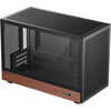 DeepCool CH260 WOOD, Mini Tower, Mini-ITX/Micro-ATX, 2xUSB3.0, 1xType-C Gen 2, 1xAudio, Mesh Panel, Black, 2Y, R-CH260-BKNWM0-G-