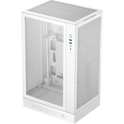 DeepCool CH270 DIGITAL WH, Mini Tower, Mini-ITX/Micro-ATX, 2xUSB3.0, 1xType-C Gen 2, 1xAudio/Mic, Mesh Panel, White, R-CH270-WHN