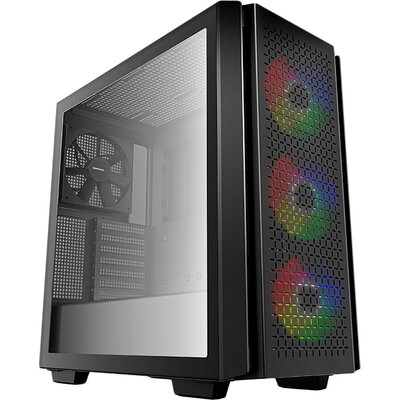 DeepCool CG560, Mid Tower, E-ATX, Mesh Panel, Black