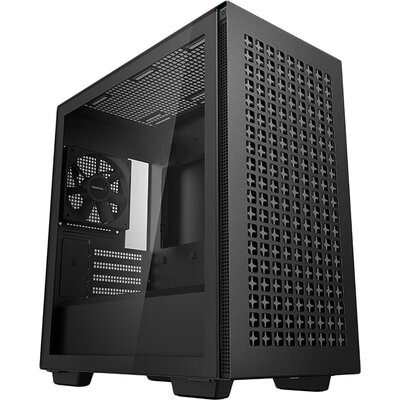 DeepCool CH370 Black, Mid Tower, Micro-ATX