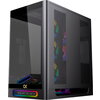 Heaven Air EN49590 (BK,U3x2+Type C,Curved TG,6PCS J20A PWM Reverse & 2PCS J20A PWM,ARGB & PWM Remote Control Box)