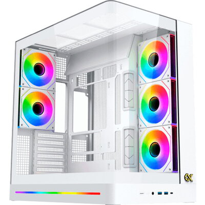 PANO II AIR Arctic EN48524 (WH,EATX,U3x2+Type C,Mesh Top+Curved TG,6PCS H22A WH Reverse & 2PCS H22A WH,ARGB & PWM Remote PANO II AIR Arctic EN48524 (WH,EATX,U3x2+Type C,Mesh Top+Curved TG,6PCS H22A WH Reverse & 2PCS H22A WH,ARGB & PWM Remote
