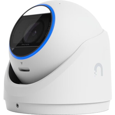 Ubiquiti UVC-G6-Pro-Turret-W All-weather tamper-resistant 4K PoE+ camera with a Multi-TOPS AI engine, 2.36x optical zoom, and a 