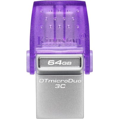 Kingston 64GB DataTraveler microDuo 3C 200MB/s dual USB-A + USB-C EAN: 740617328219
