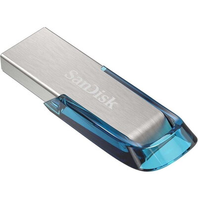 SanDisk Ultra Flair USB 3.0 64GB Tropical Blue Color