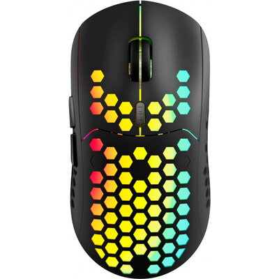 Canyon 7keys Gaming 2.4G wireless mouse, KA8 sensor, DPI up to 1600, rubber coating on panel, Huano 1million switch, 45cm PVC ca