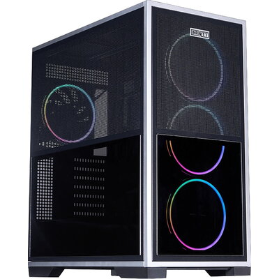 1stPlayer кутия Case EATX - IF8 Black - 4 x 140 mm A-RGB fans included, USB-C