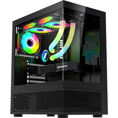 1stPlayer кутия Case ATX - MIKU Mi7-A Black - Reversed fans included