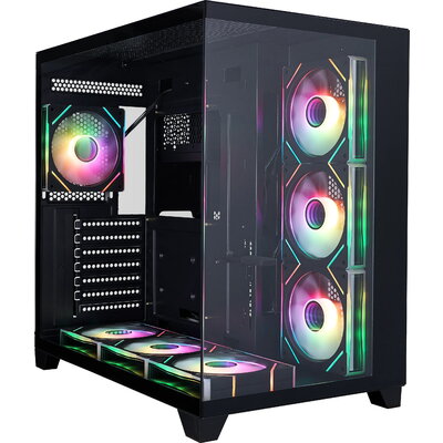 1stPlayer кутия Case ATX - MEGAVIEW MV8 Black - 7 x 120 mm A-RGB fans included
