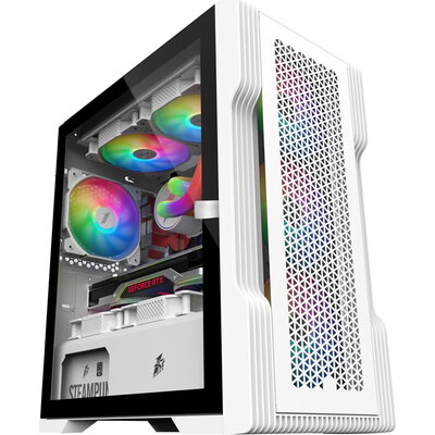 1stPlayer кутия Case mATX - TRILOBITE T3 Mesh White