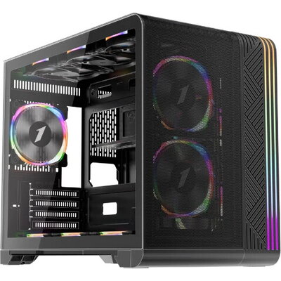 Кутия 1stPlayer mATX - VT6-BK - Mesh, A-RGB