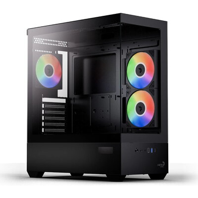 AeroCool кутия Case ATX - P500D Digi-G-BK-v1 - Digital Display, USB-C, 3 x 120 mm A-RGB AeroCool кутия Case ATX - P500D Digi-G-BK-v1 - Digital Display, USB-C, 3 x 120 mm A-RGB