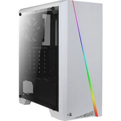 AeroCool кутия Case ATX - Cylon White - RGB