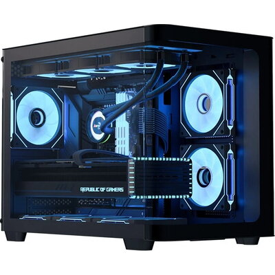 AeroCool кутия Case mATX - P300C-G-BK-v1 - 3 x 120 mm Infinity Mirror A-RGB