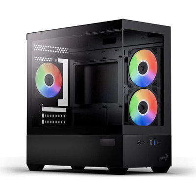 AeroCool кутия Case mATX - P300D Digi-G-BK-v1 - Digital Display, USB-C, 3 x 120 mm A-RGB AeroCool кутия Case mATX - P300D Digi-G-BK-v1 - Digital Display, USB-C, 3 x 120 mm A-RGB