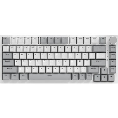 Геймърска механична клавиатура Ajazz AK820 - AS Red Switch [Linear], Gray White Light