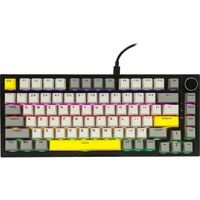 Ajazz геймърска механична клавиатура Gaming Mechanical Keyboard AK820 - Moon Switches [Linear] (English US), Black, Gray, RGB