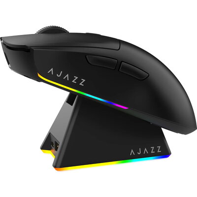 Ajazz професионална геймърска мишка AJ139 V2 MC - Wireless Gaming Mouse - 1K, Magnetic Charging Dock, Black Ajazz професионална геймърска мишка AJ139 V2 MC - Wireless Gaming Mouse - 1K, Magnetic Charging Dock, Black