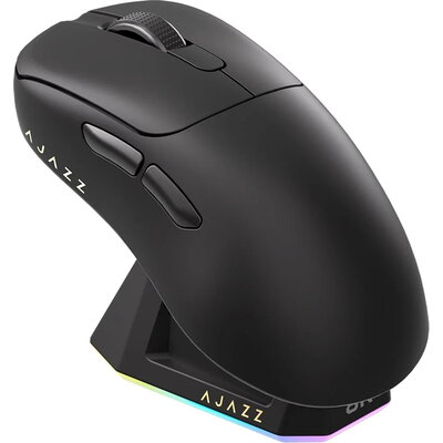 Ajazz професионална геймърска мишка AJ179 PRO - Wireless Gaming Mouse - 8K, Magnetic Charging Dock, Black