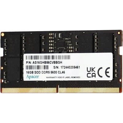 Apacer памет RAM 32GB DDR5 SODIMM 2048x8 5600MHz - AS32GHB56CVBBGH