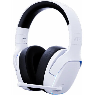 ATK безжични геймърски слушалки Wireless Gaming Headphones - M1 Mercury White - Bluetooth 5.3 ATK безжични геймърски слушалки Wireless Gaming Headphones - M1 Mercury White - Bluetooth 5.3