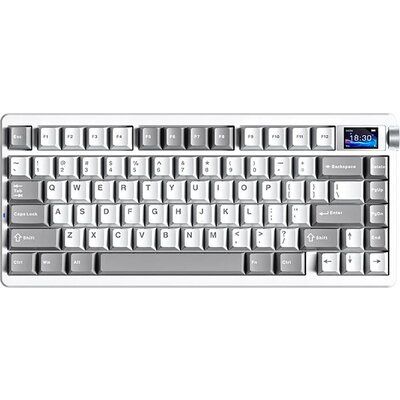 Aula геймърска механична клавиатура NOVA 75 - Star Vector Switch White