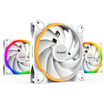 be quiet! комплект вентилатори Fan Pack 3-in-1 3 x 140mm - LIGHT WINGS White 140mm PWM high-speed Triple-Pack