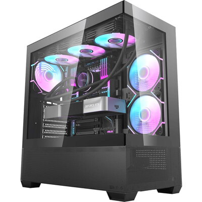 Darkflash кутия Case ATX - DS900 AIR Black - USB-C