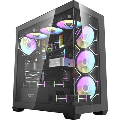 Darkflash кутия Case ATX - DS900 Black - USB-C