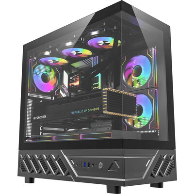 Darkflash кутия Case ATX - DS950 Black - 6 x 120 mm Infinity Mirror A-RGB