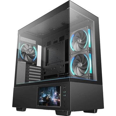 DeepCool кутия Case ATX - CH690 LCD