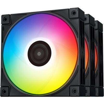 DeepCool Комплект вентилатори Fan Pack 3-in-1 3x120mm - FC120 Black, Addressable RGB