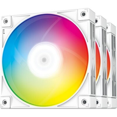 DeepCool Комплект вентилатори Fan Pack 3-in-1 3x120mm - FC120 White, Addressable RGB